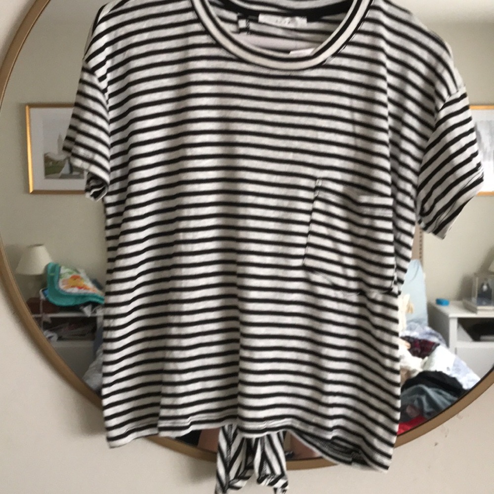 LUSH black and white striped tee